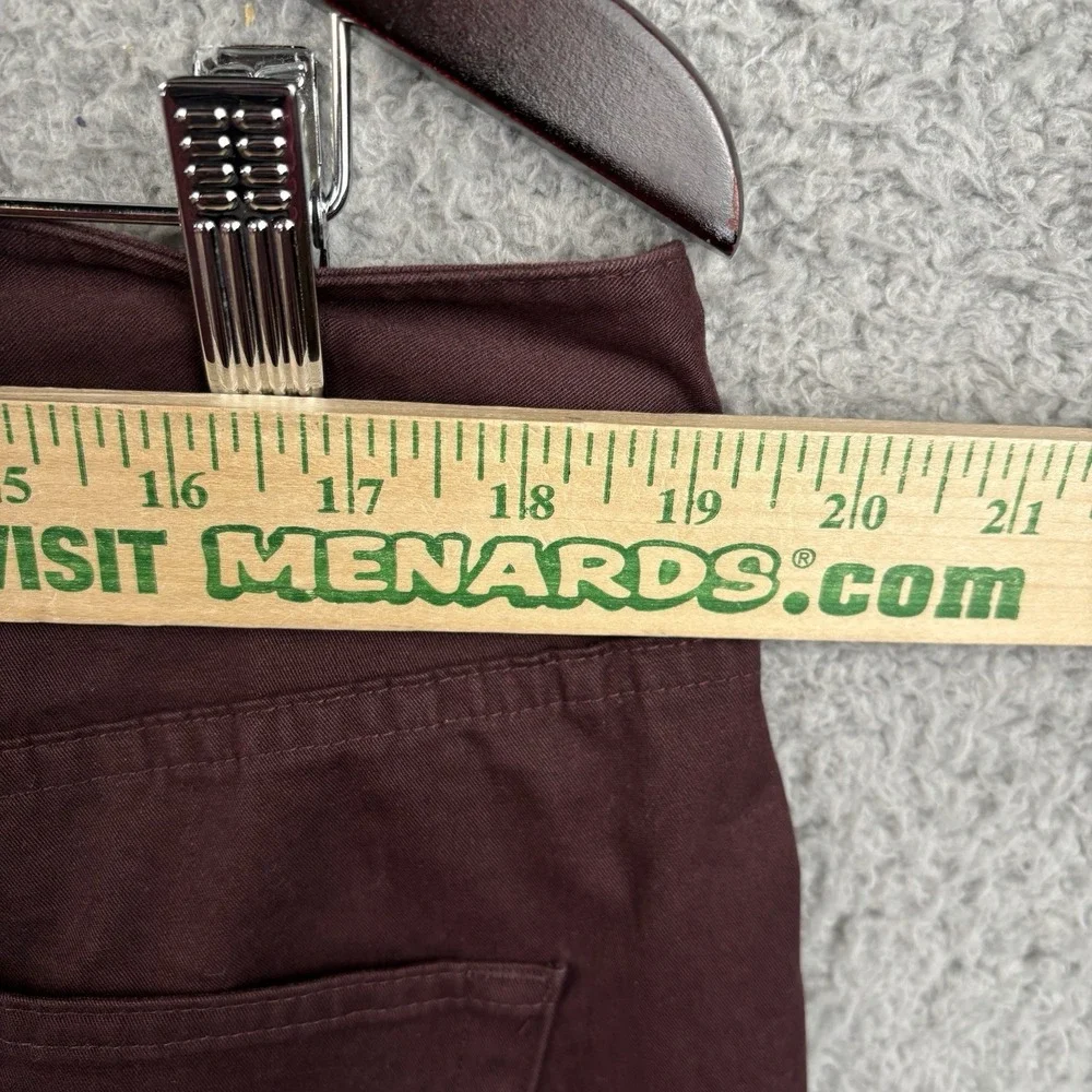 NEW J Hilburn Pants Mens 37x37 Burgundy Brushed‎ Twill 5 Pocket Unhemmed